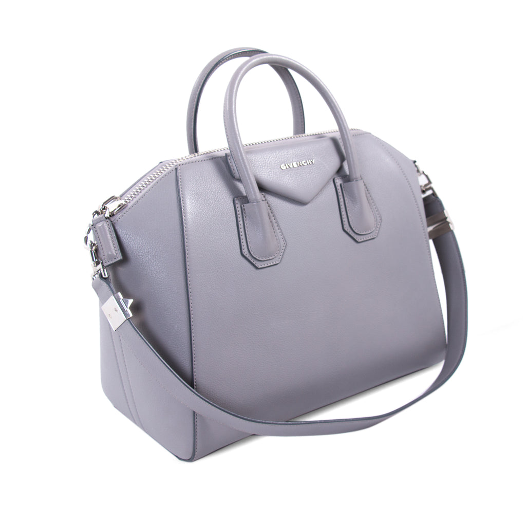 Givenchy Medium Grey Antigona Stachel Bag Bags Givenchy - Shop authentic new pre-owned designer brands online at Re-Vogue