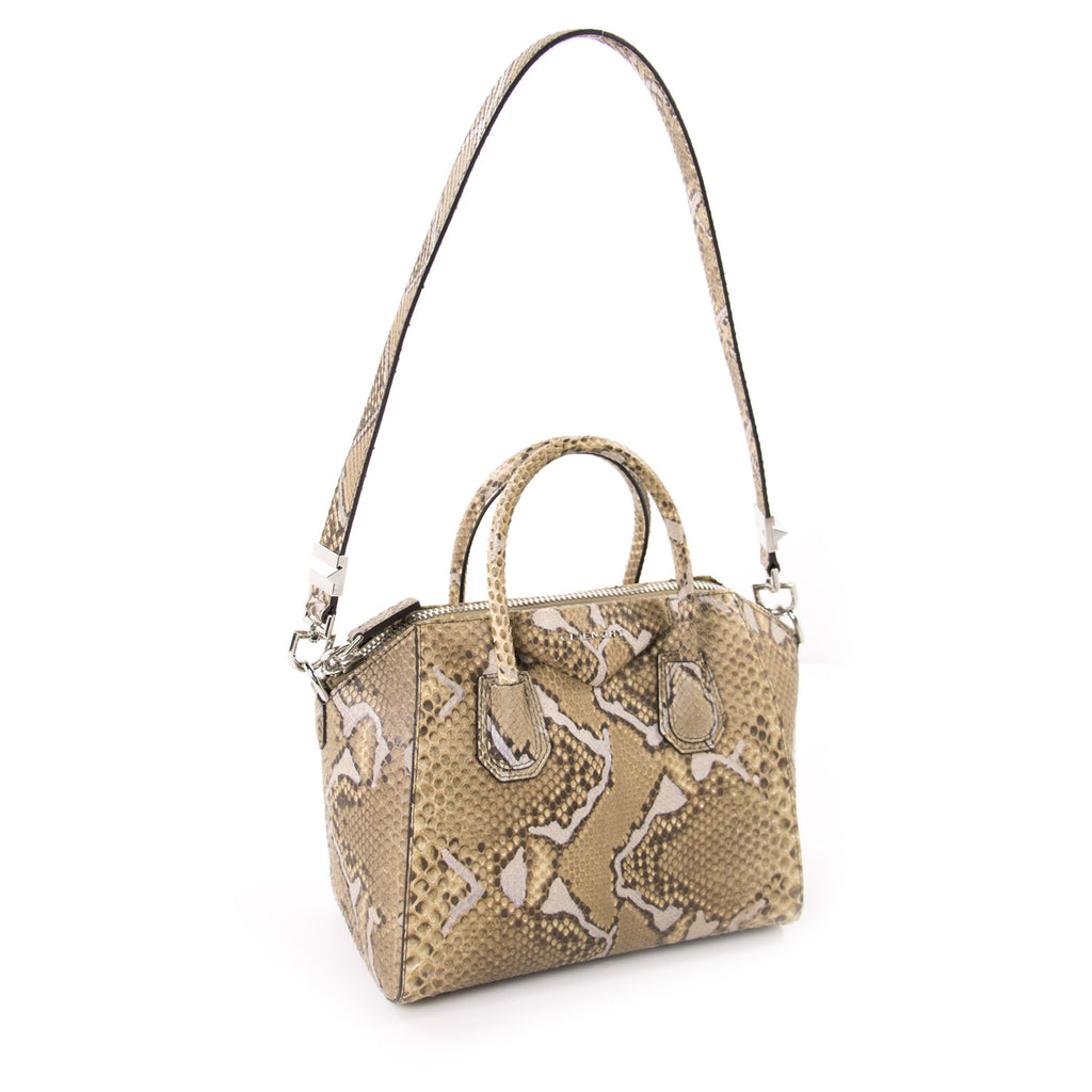 Givenchy Small Antigona Python Skin Bags Givenchy - Shop authentic new pre-owned designer brands online at Re-Vogue