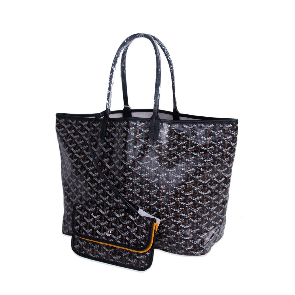 Goyard Saint Louis PM Tote bag with pouch canvas leather black
