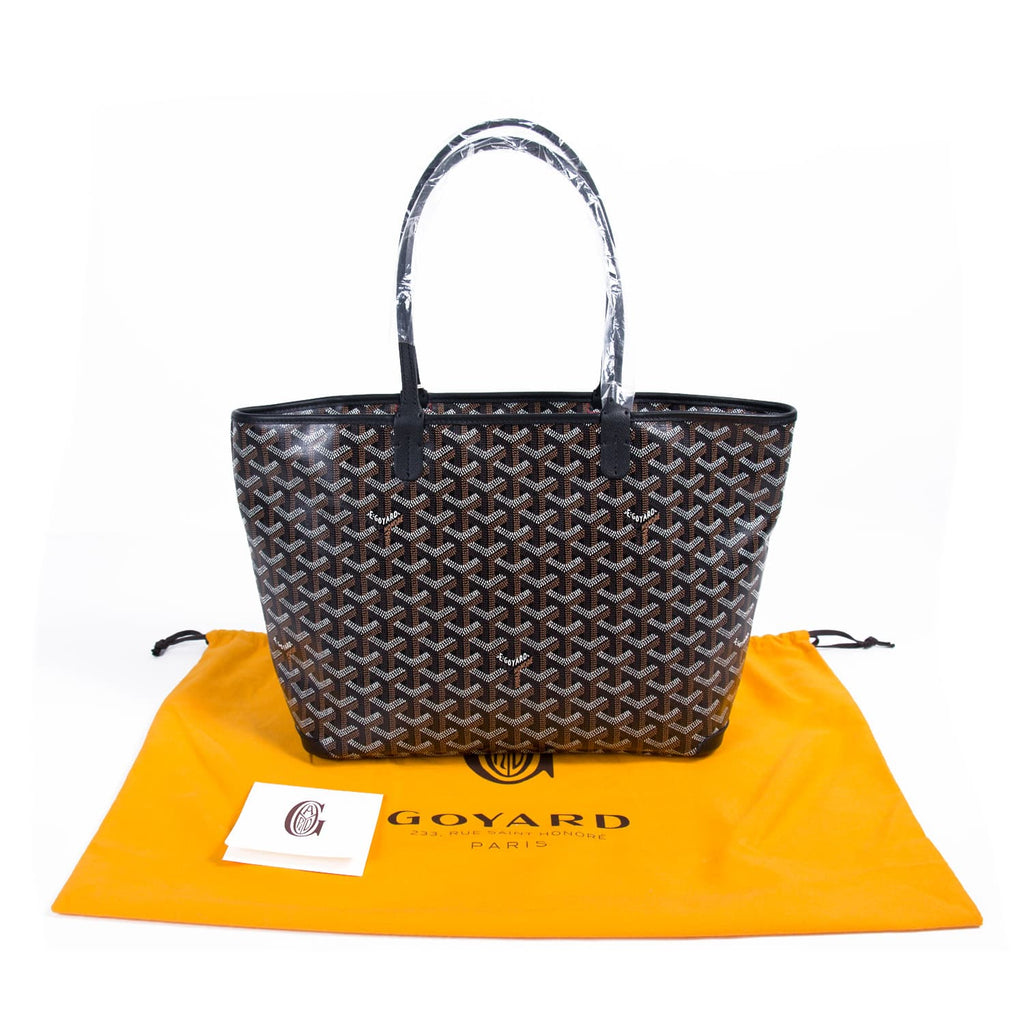 Goyard, Bags, Authentic Goyard Artois Pm Bag Black Tote Luxury Designer