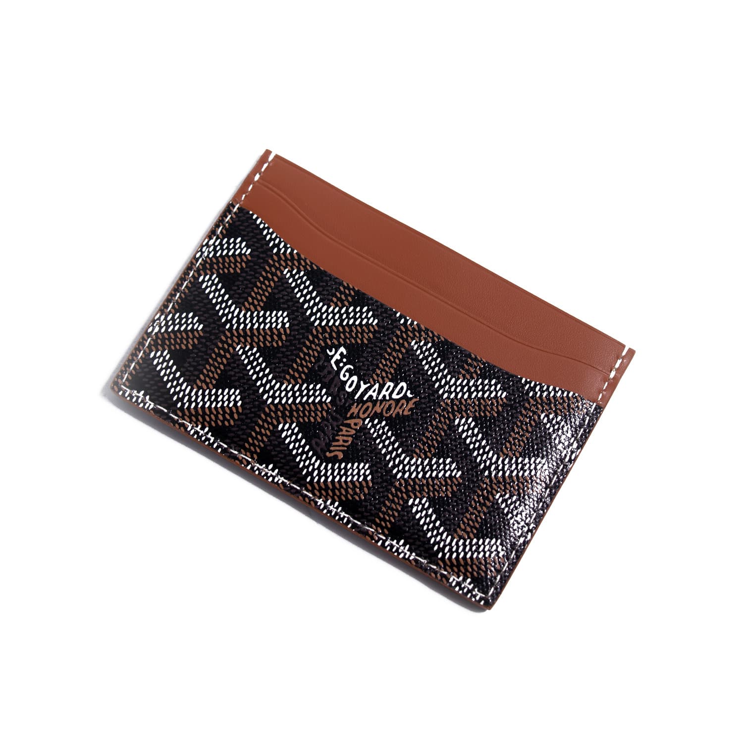 Goyard Saint Sulpice Card Holder Wallet NEW 100% Authentic Brown Natural  Color