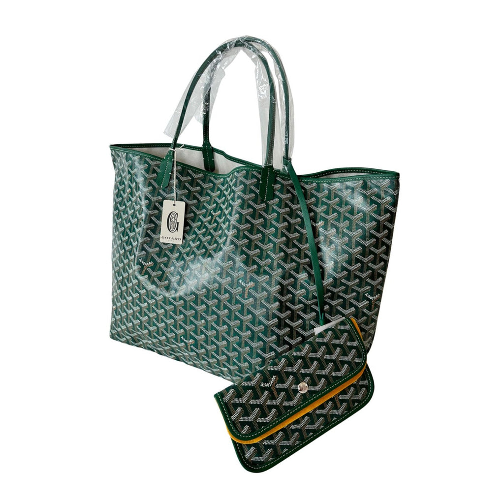 The Coveted Goyard Saint-Louis GM Tote bag in grey and white canvas, SHW at  1stDibs