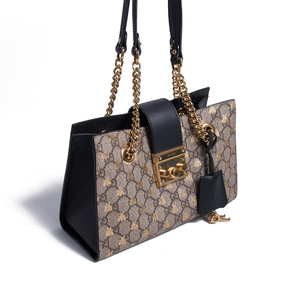 Gucci Bee Padlock Shoulder Bag Bags Gucci - Shop authentic new pre-owned designer brands online at Re-Vogue