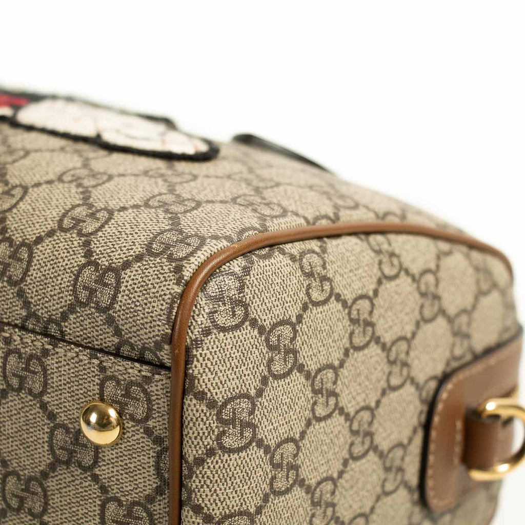 Gucci GG Supreme Embroidered Small Boston Bag Bags Gucci - Shop authentic new pre-owned designer brands online at Re-Vogue