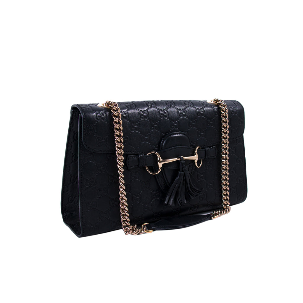 Gucci Guccissima Emily Medium Shoulder Bag Bags Gucci - Shop authentic new pre-owned designer brands online at Re-Vogue