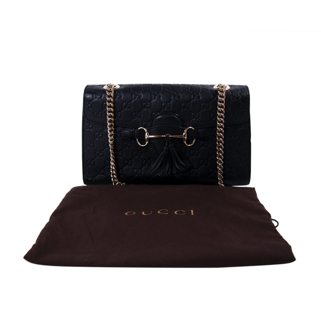 Gucci Guccissima Emily Medium Shoulder Bag Bags Gucci - Shop authentic new pre-owned designer brands online at Re-Vogue