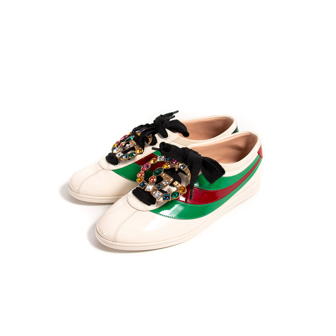 Gucci Falacer Web Sneakers Shoes Gucci - Shop authentic new pre-owned designer brands online at Re-Vogue