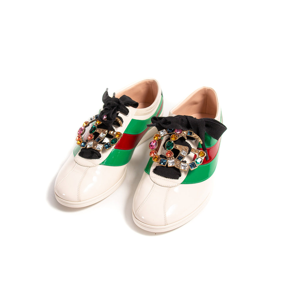 Gucci Falacer Web Sneakers Shoes Gucci - Shop authentic new pre-owned designer brands online at Re-Vogue