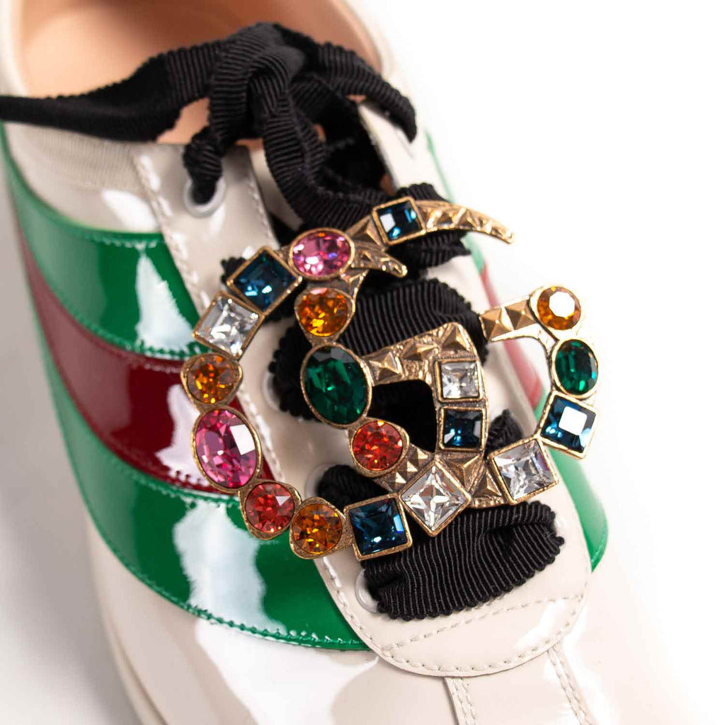 Gucci Falacer Web Sneakers Shoes Gucci - Shop authentic new pre-owned designer brands online at Re-Vogue