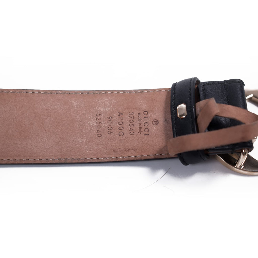 Gucci GG Interlocking Leather Belt Accessories Gucci - Shop authentic new pre-owned designer brands online at Re-Vogue