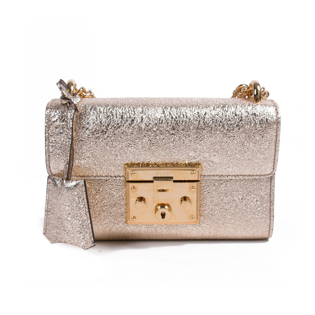 Gucci Metallic Padlock Shoulder Bag Bags Gucci - Shop authentic new pre-owned designer brands online at Re-Vogue