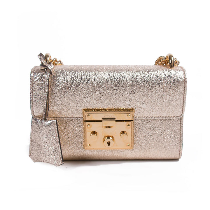Gucci Metallic Padlock Shoulder Bag Bags Gucci - Shop authentic new pre-owned designer brands online at Re-Vogue