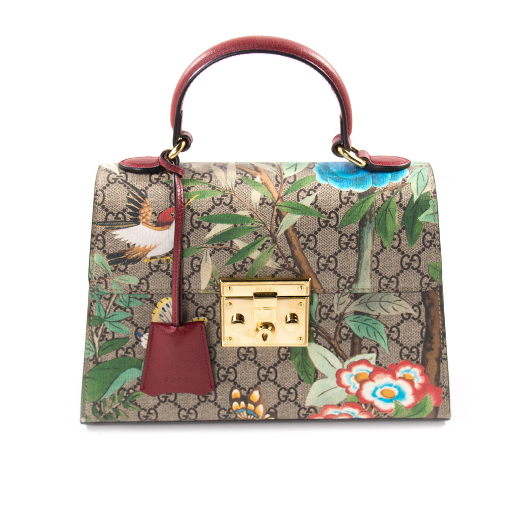 Gucci GG Supreme Tian Padlock Top Handle Bag Bags Gucci - Shop authentic new pre-owned designer brands online at Re-Vogue