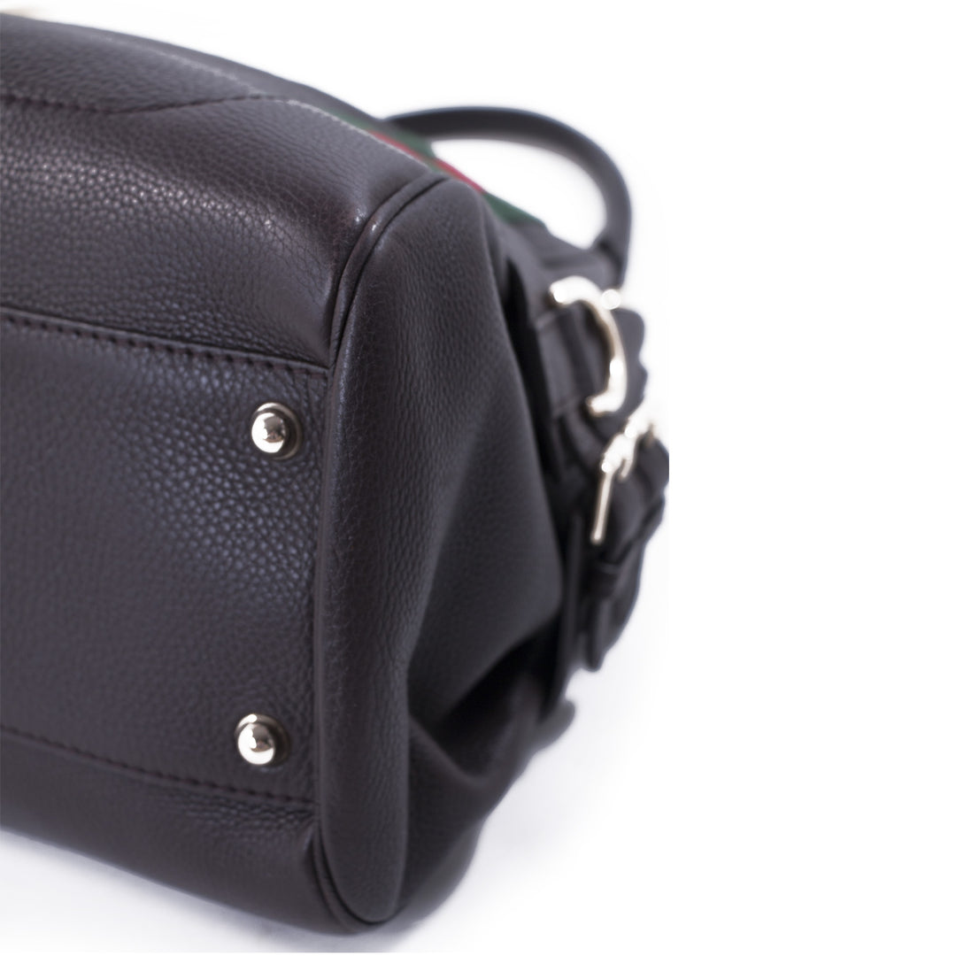 Gucci Web Large Leather Handle Bag Bags Gucci - Shop authentic new pre-owned designer brands online at Re-Vogue