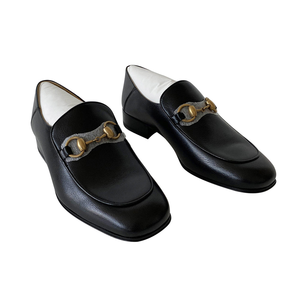 Gucci Brixton GG Leather Loafers