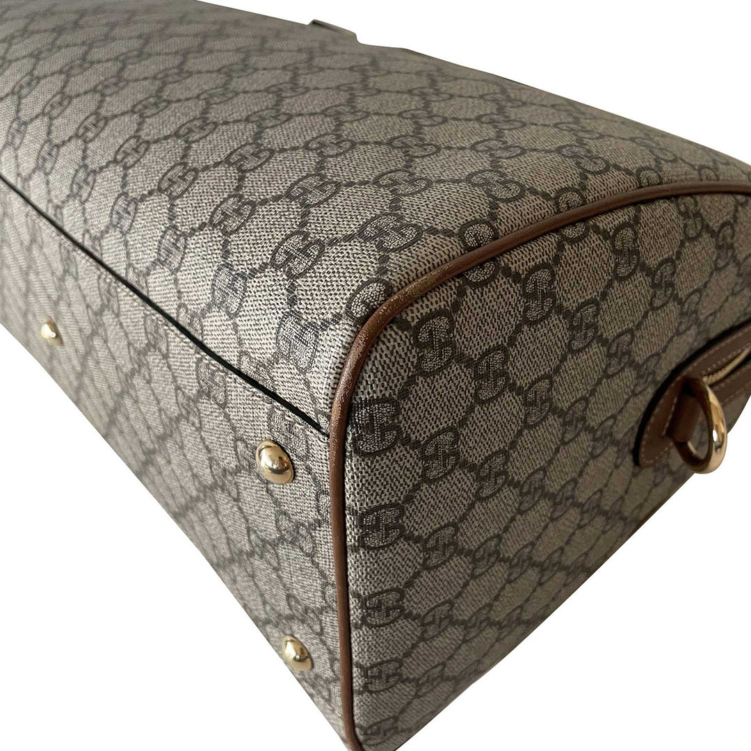 Gucci GG Supreme Embroidered Boston Bag