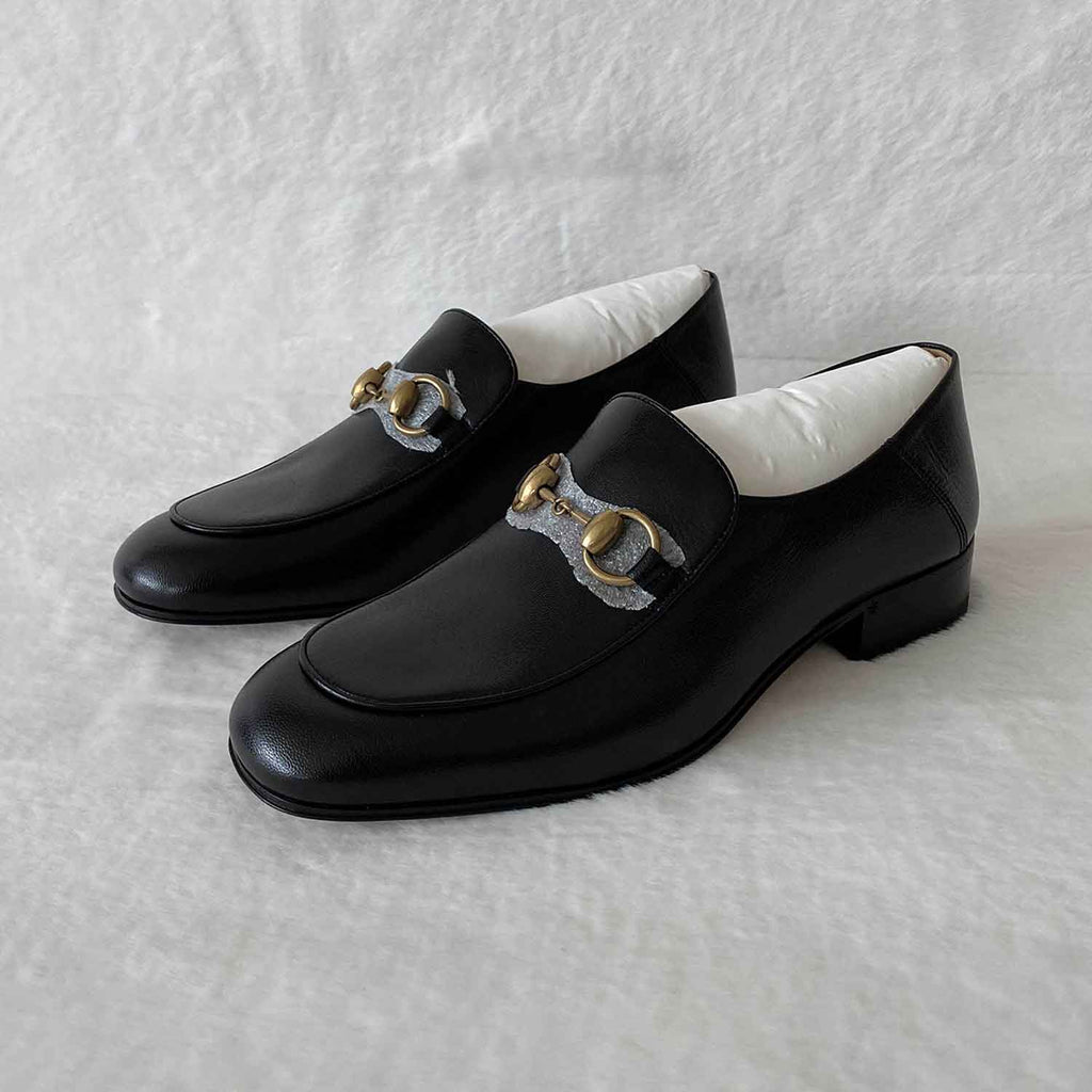 Gucci Brixton GG Leather Loafers