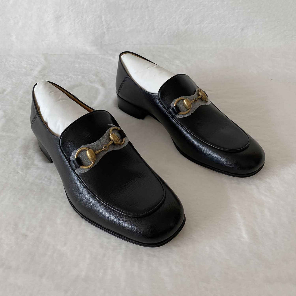 Gucci Brixton GG Leather Loafers