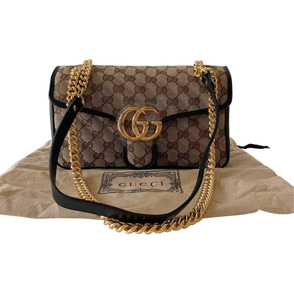 Gucci Small Marmont GG Canvas Bag