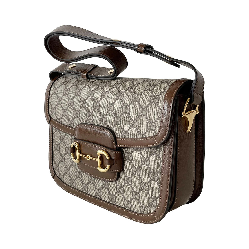 Gucci Monogram 1955 Horsebit 2 Way Tote Brown – DAC