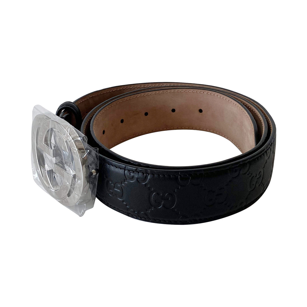 Gucci GG Interlocking Leather Belt