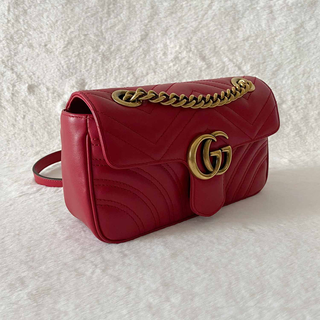 Pochette en cuir matelassé GG Marmont Mini GUCCI pour femme