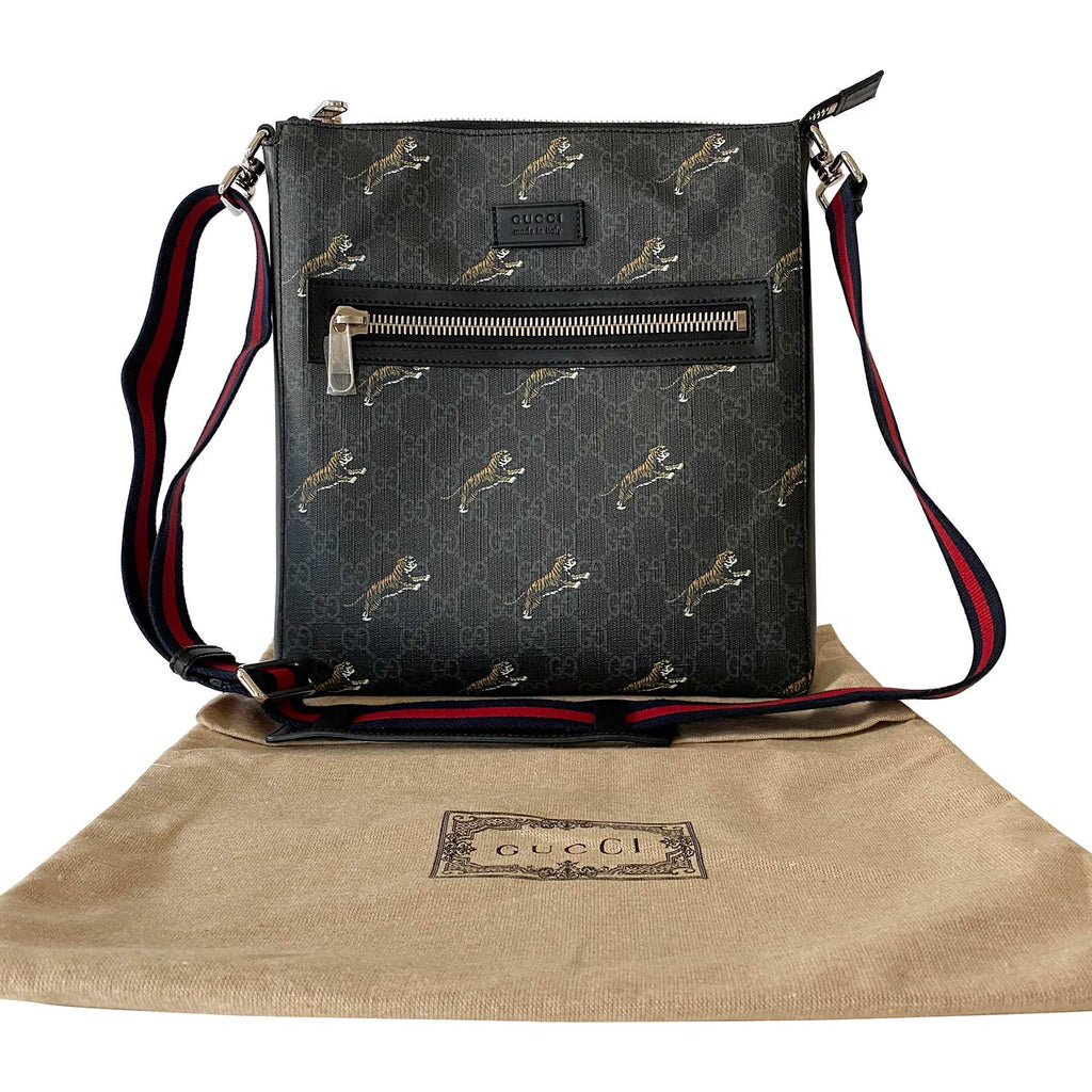 Shop authentic Gucci Bestiary Messenger with Tigers at revogue for just USD  840.00