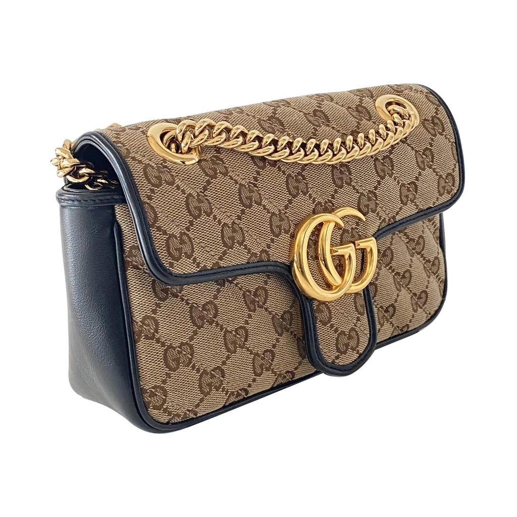 Gucci GG Marmont Small Diagonal Matelasse Bag Original GG Canvas