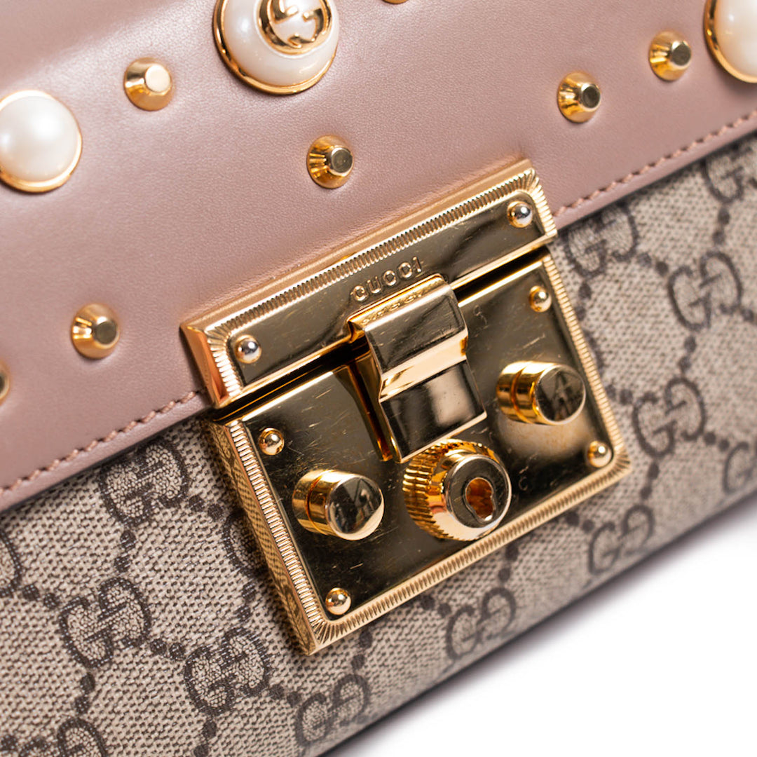 Gucci Studded Padlock Shoulder Bag Bags Gucci - Shop authentic new pre-owned designer brands online at Re-Vogue