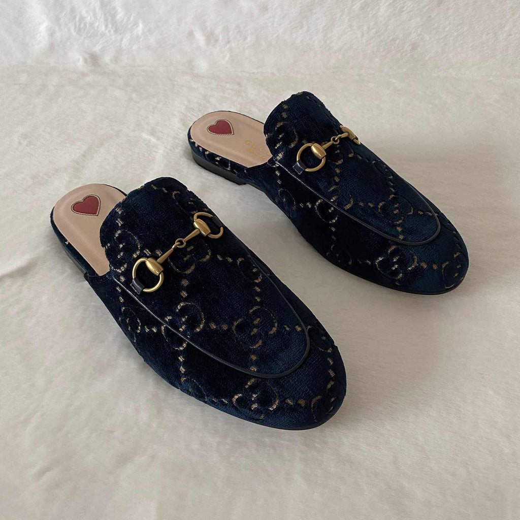 Gucci Princetown Slipper Gucci Velvet Horsebit Slippers Gucci