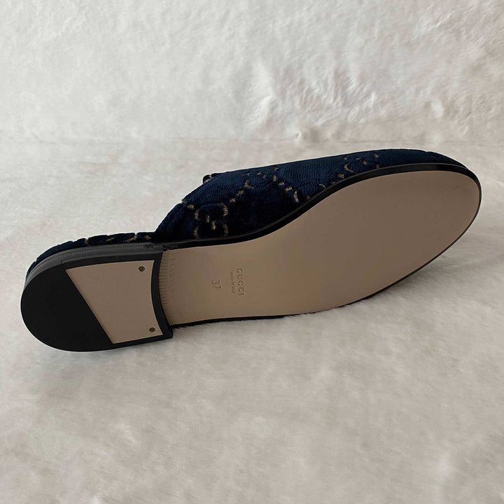 Gucci Princetown Horsebit Velvet Mules