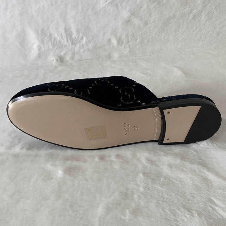 Gucci Princetown Horsebit Velvet Mules