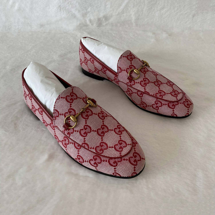 Gucci Jordaan GG Canvas Loafers