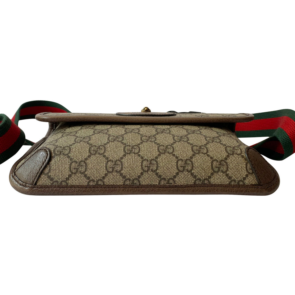 Shop authentic Gucci Feline Neo Vintage GG Supreme Belt Bag at