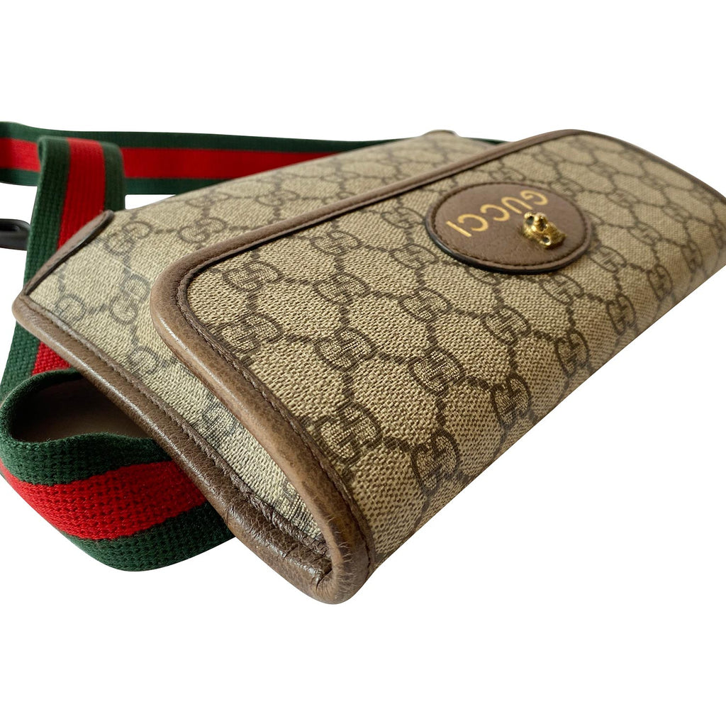 Shop authentic Gucci Feline Neo Vintage GG Supreme Belt Bag at