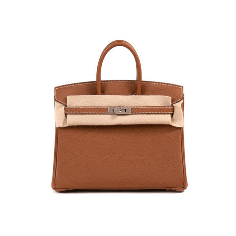 Shop authentic Hermès Birkin 25 Orange Togo Leather at revogue for just USD  12,300.00