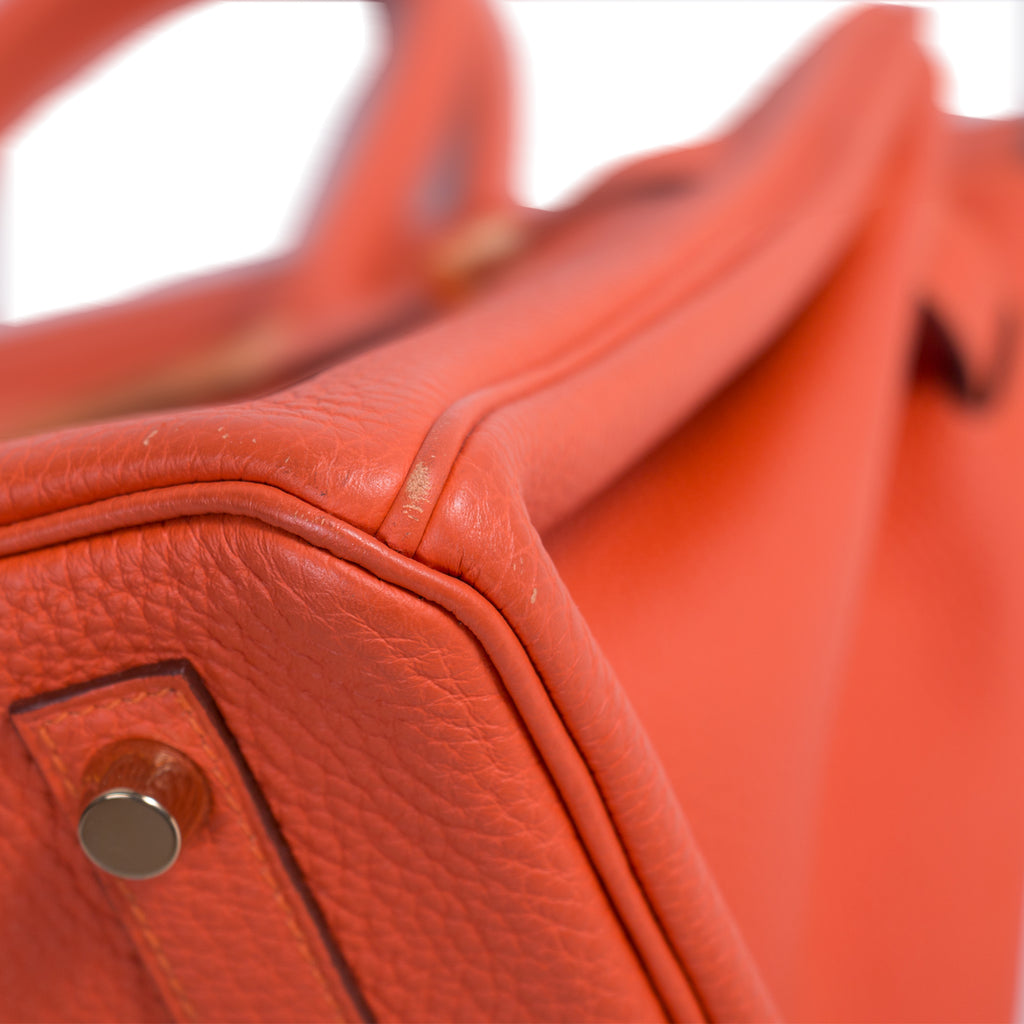 Birkin 30 leather handbag Hermès Green in Leather - 37656207