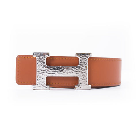 Olga-In Hermes [160] 2000 Vert Foncé/Noisette Veau Box/Veau Gulliver Reversible Leather Strap Belt 32 mm Bnib! - poupishop