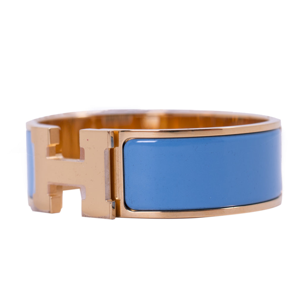 Hermes Clic Clac H Bracelet (SHG-61x8GA) – LuxeDH