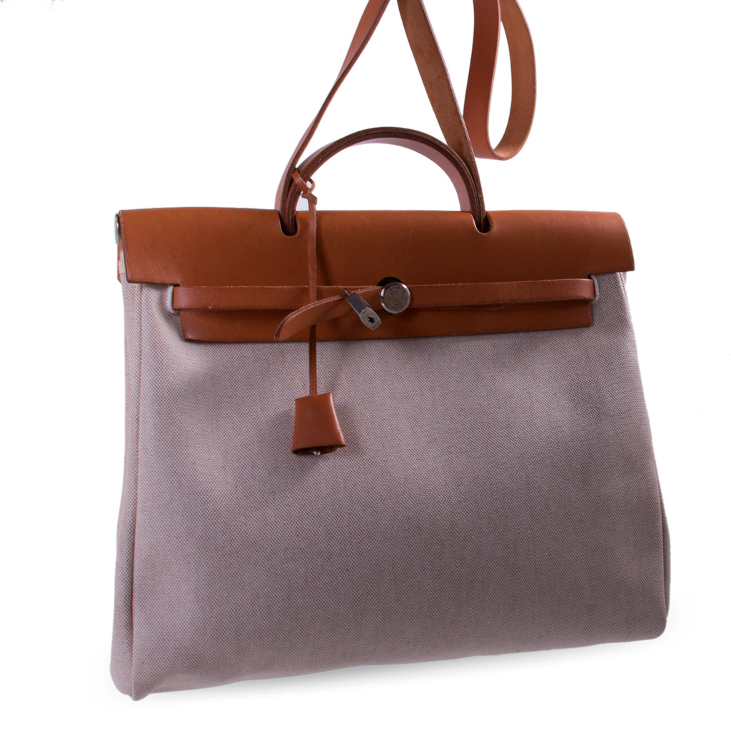 Hermès Herbag Toile Canvas GM Bags Hermès - Shop authentic new pre-owned designer brands online at Re-Vogue