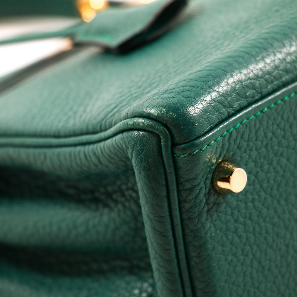 Hermès Kelly 28 Retourne Malachite Clemence Bags Hermès - Shop authentic new pre-owned designer brands online at Re-Vogue