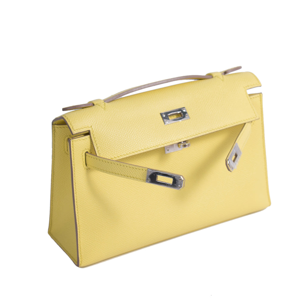 Hermès Kelly Pochette Jaune Espom Leather Bags Hermès - Shop authentic new pre-owned designer brands online at Re-Vogue