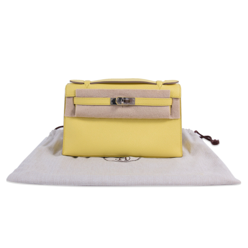 Hermès Kelly Pochette Jaune Espom Leather Bags Hermès - Shop authentic new pre-owned designer brands online at Re-Vogue