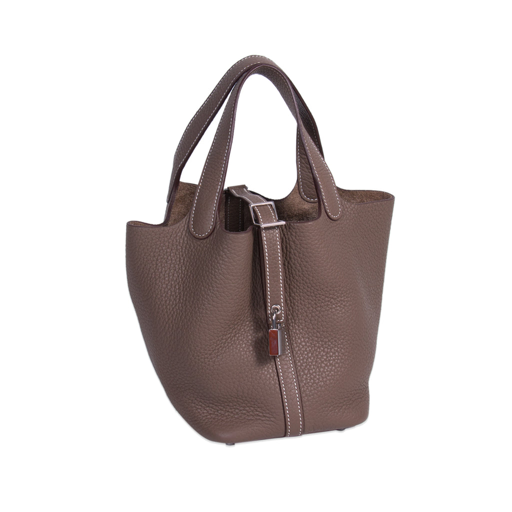 Hermès Picotin PM Etoupe Clemence Bags Hermès - Shop authentic new pre-owned designer brands online at Re-Vogue