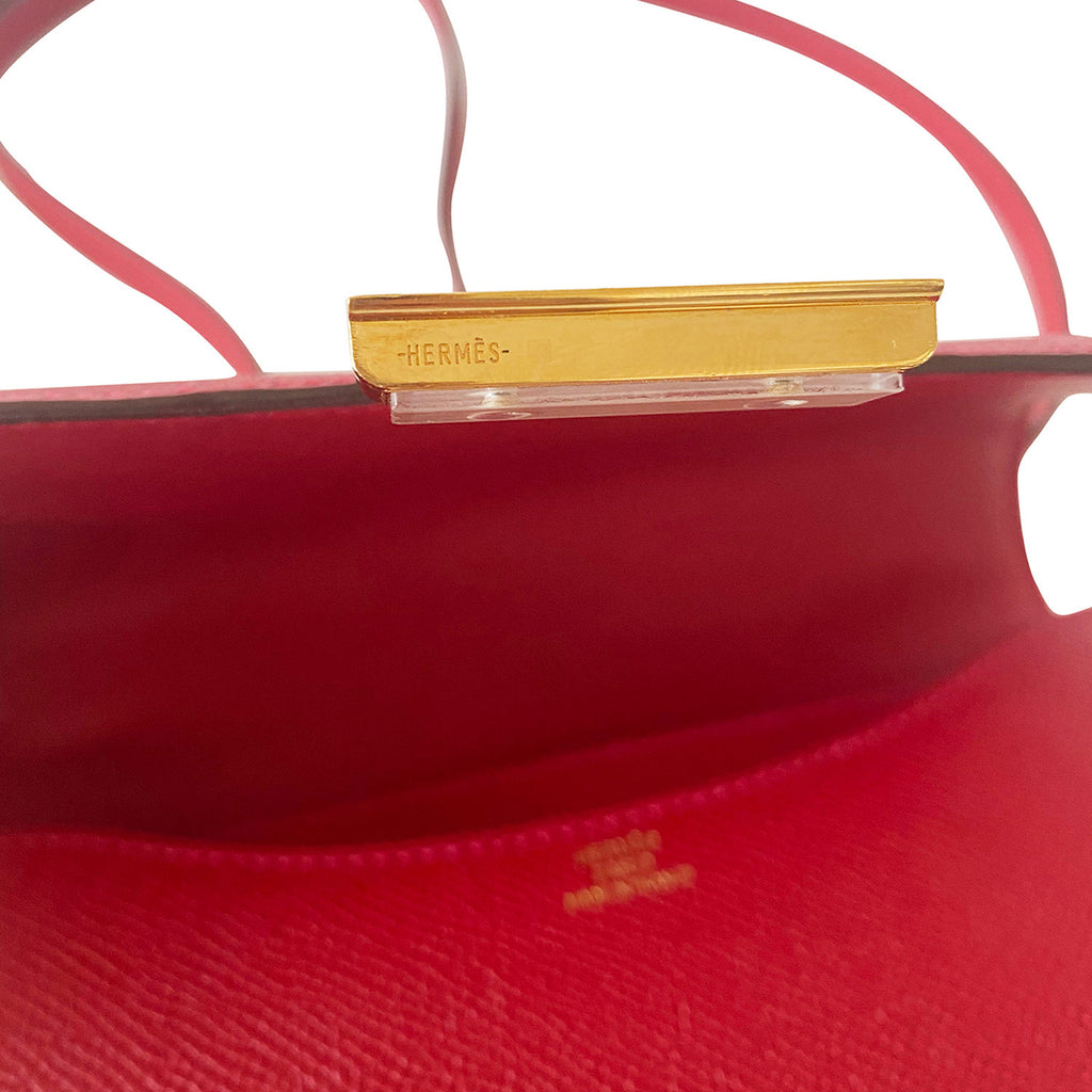 Hermès Mini Constance 18 Red Epsom