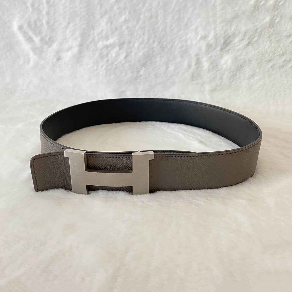 Hermès H Belt Buckle and Reversible Strap