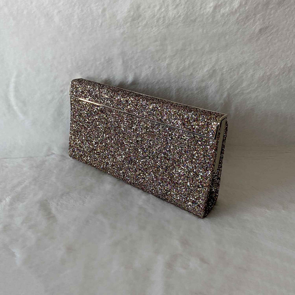 Jimmy Choo Glitter Flap Clutch