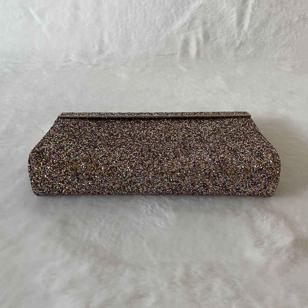 Jimmy Choo Glitter Flap Clutch