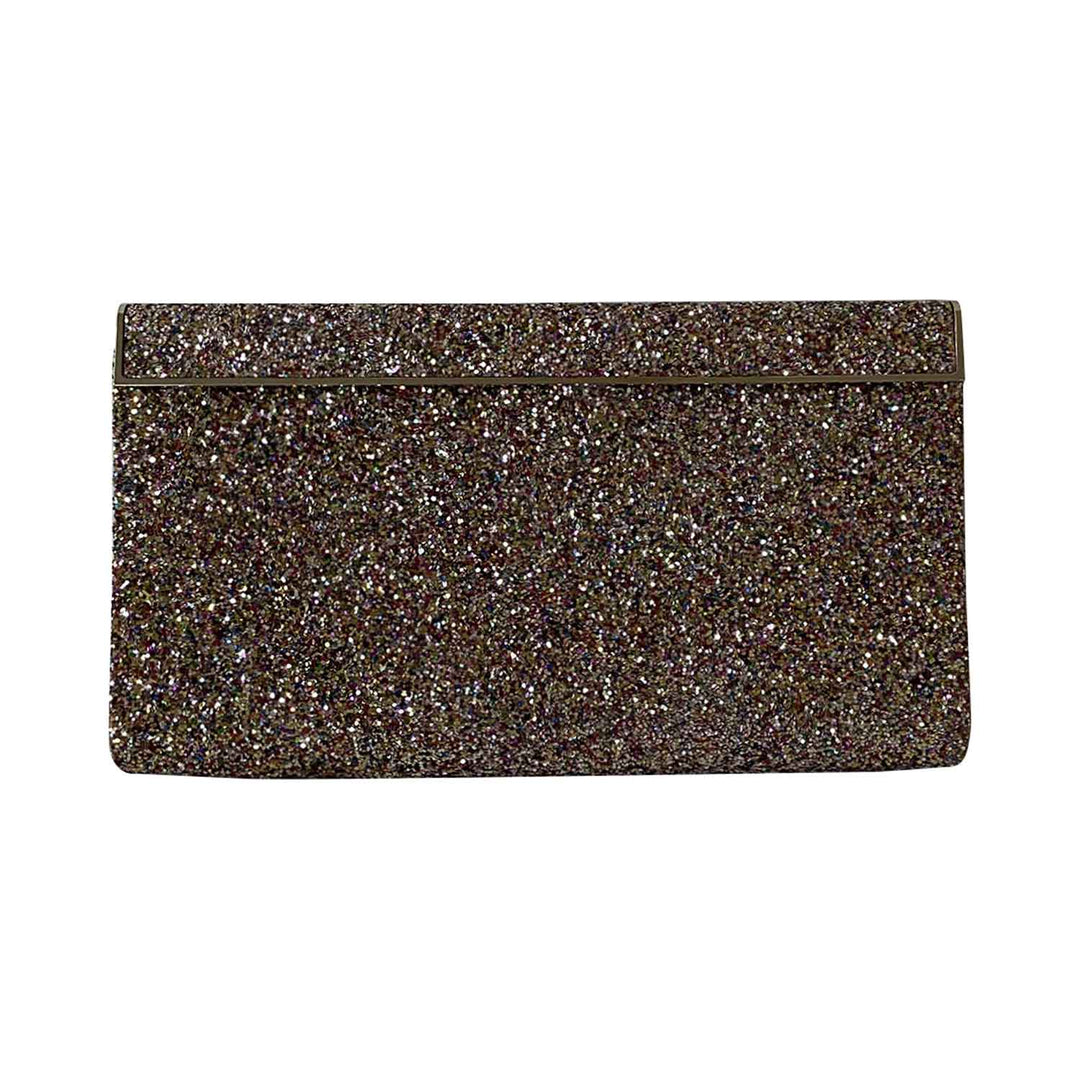 Jimmy Choo Glitter Flap Clutch