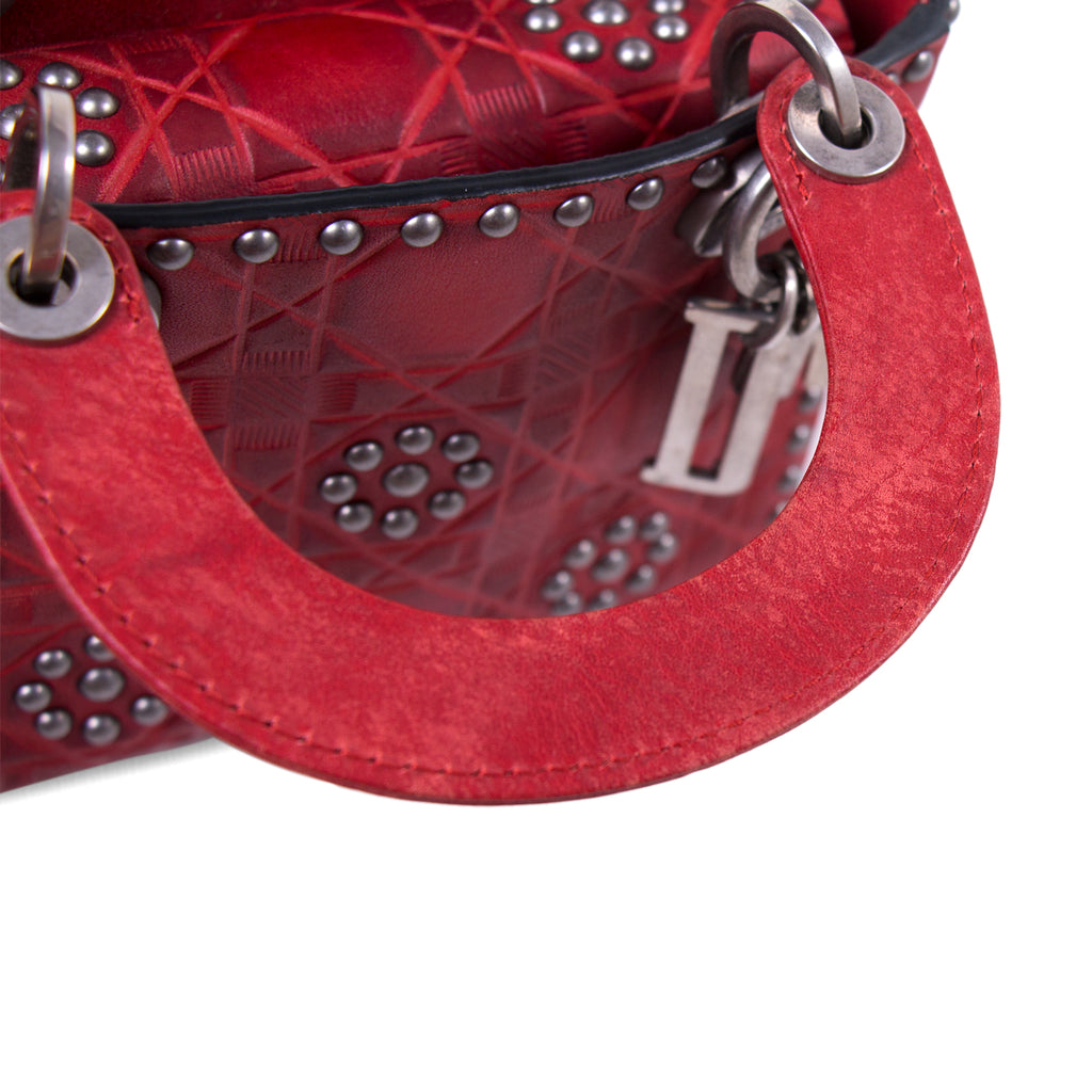 Christian Dior Studded Mini Lady Dior Bags Dior - Shop authentic new pre-owned designer brands online at Re-Vogue